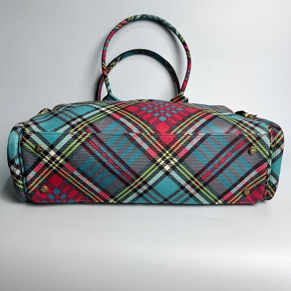 Vivienne Westwood Tartan Bowling Style Handbag - Picture 6 of 8